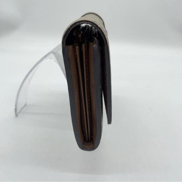 Authentic Gucci GG Supreme PVC Leather Beige Long Wallet W/Dustbag - Picture 6 of 14